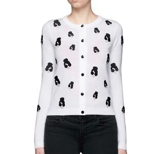 Alice and Olivia Stacy emoji cardigan sweater XS